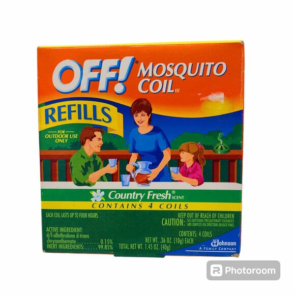 Off! Backyard Mosquito Coil Refills Pack of 4 Country Fresh Scent NEW - Picture 1 of 3